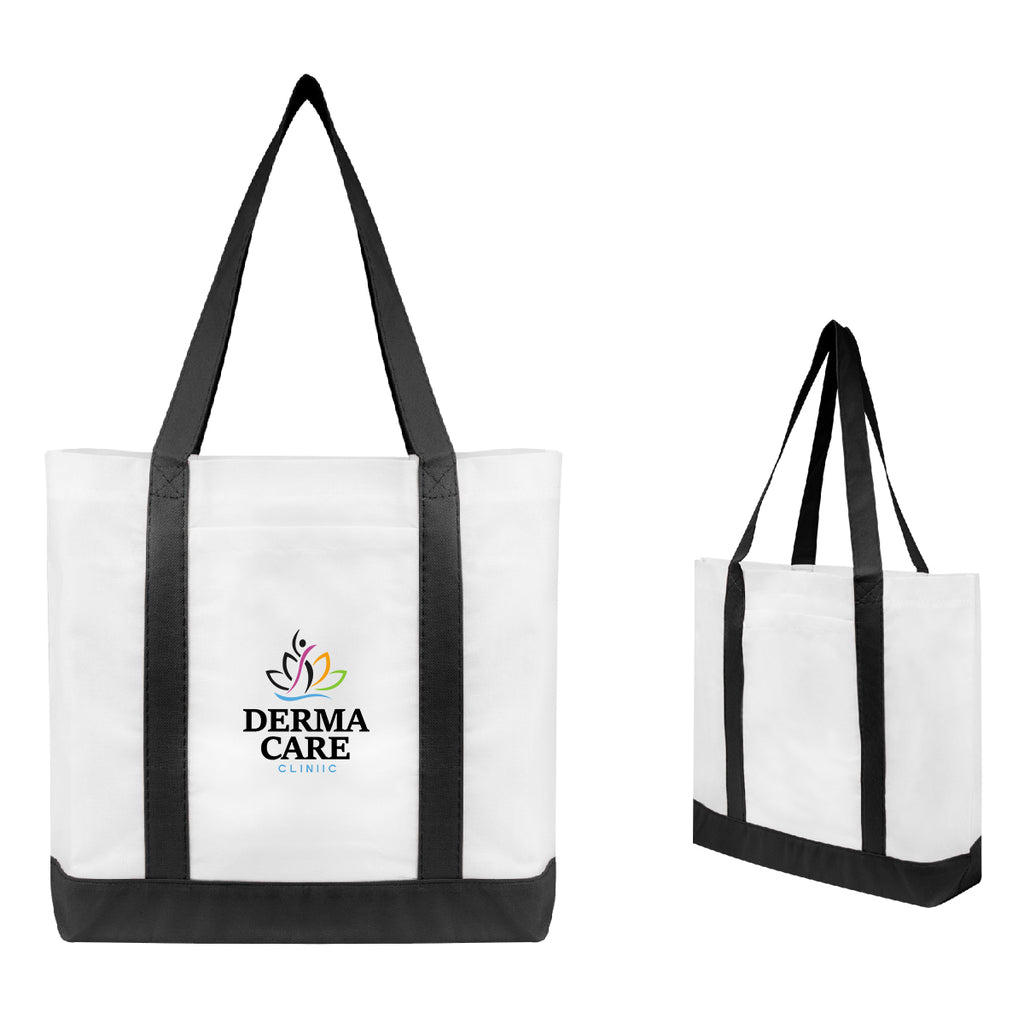 Non-Woven Tote Bag with Colored Trim - Colorbrite