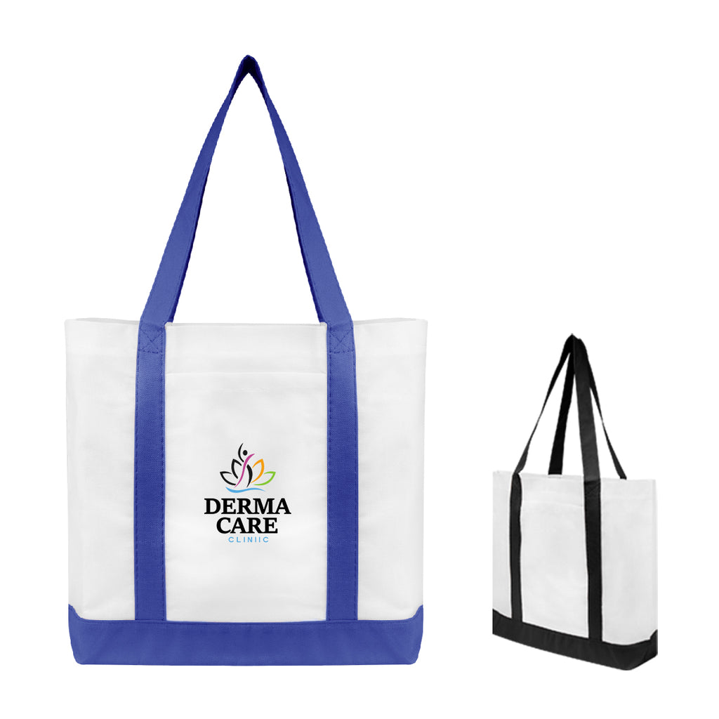 Non-Woven Tote Bag with Colored Trim