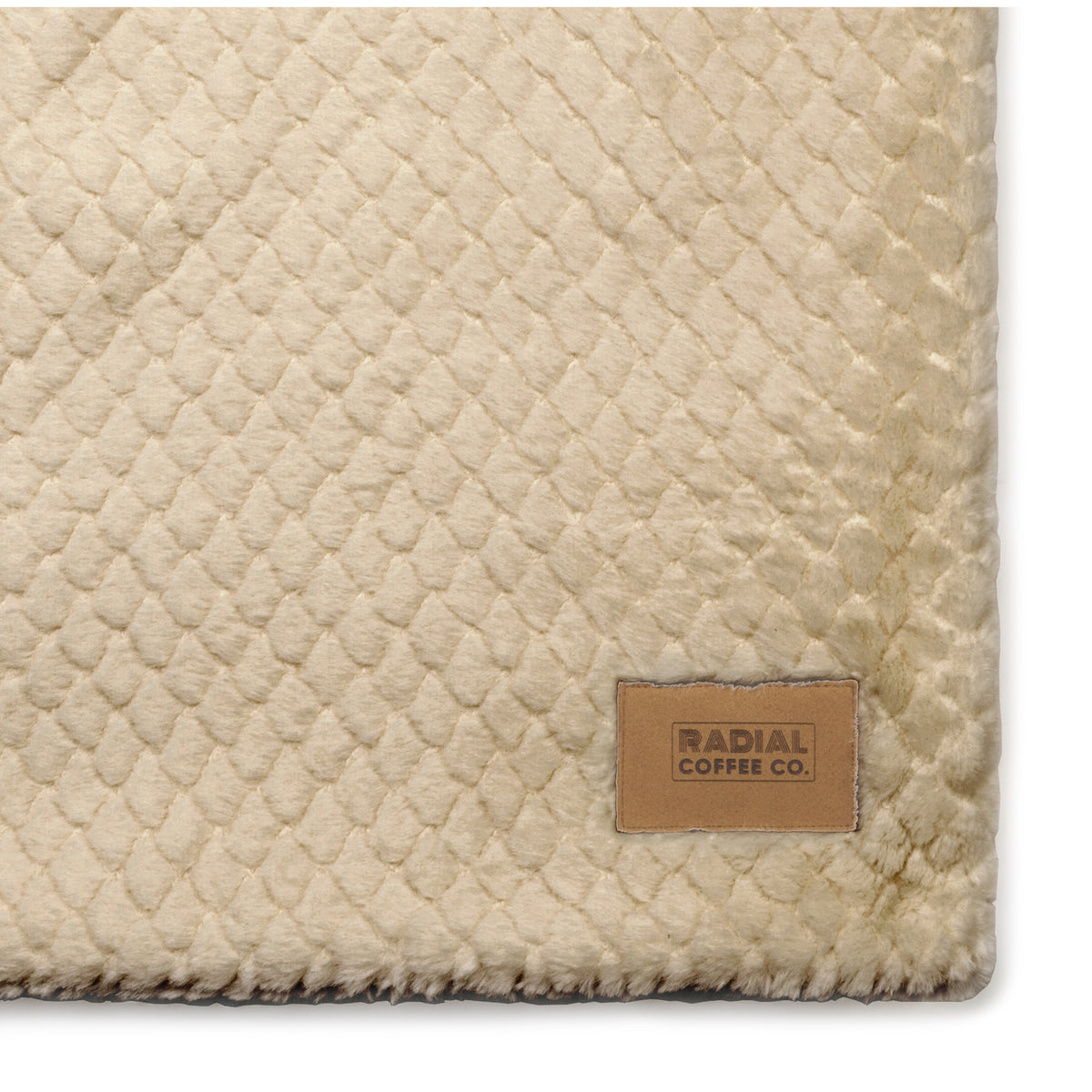 Nordic Plush Throw Blanket in Recycled Polyester, 50 x 70 Inches Laser Engraving - Fawn - View 3