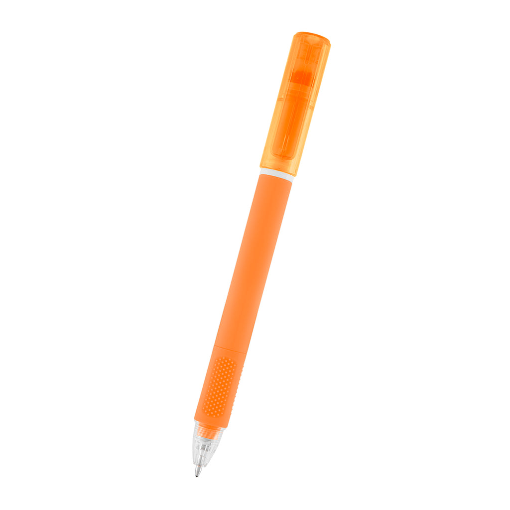 Norelle Highlighter Pen in Recycled ABS - Orange - Front