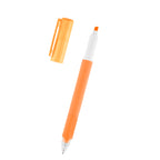 Norelle Highlighter Pen in Recycled ABS - Orange - Open