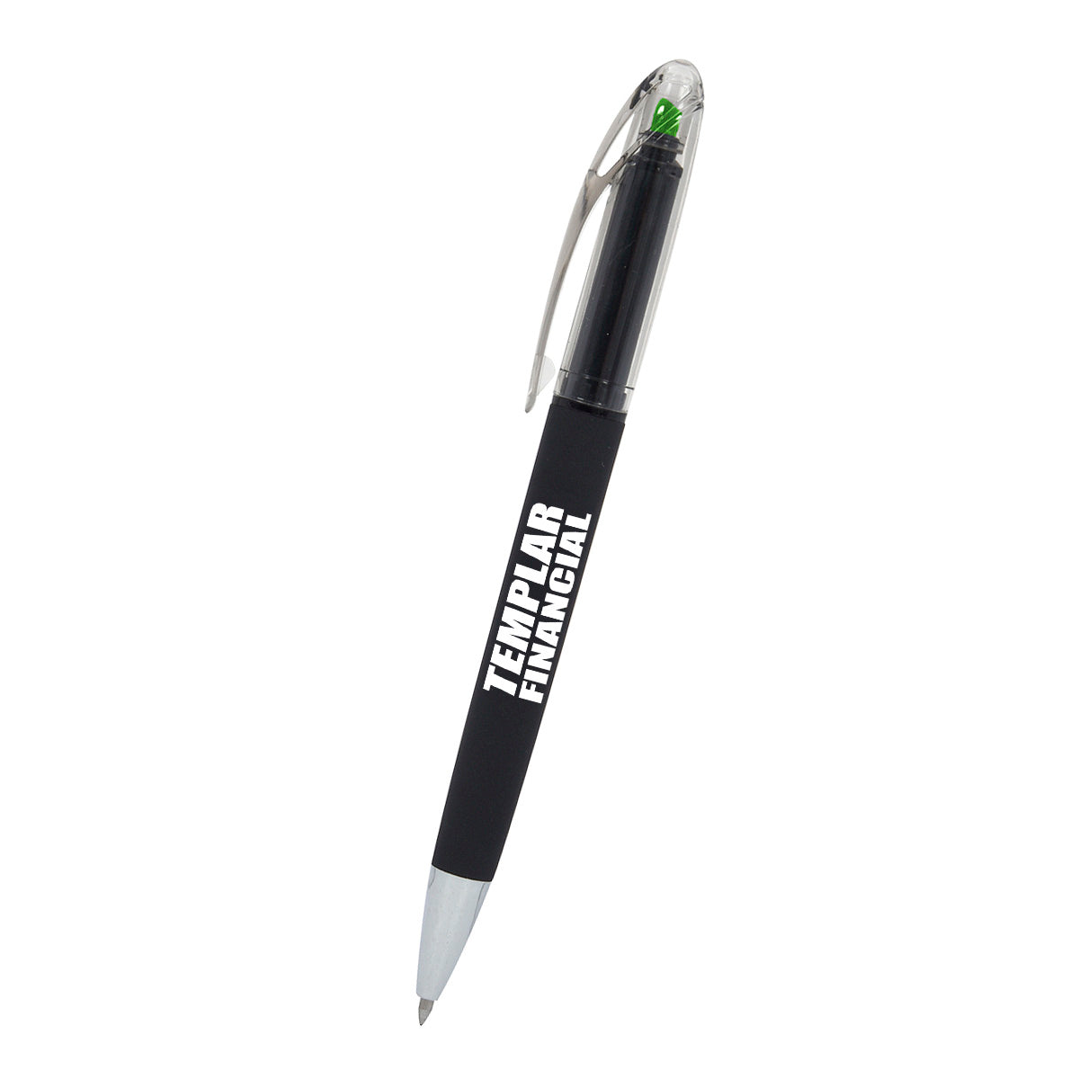 Nori Sleek Write Pen and Highlighter - Green - Silk Screen