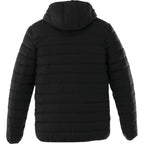 Norquay Hooded Puffer Jacket for Men Embroidery - Black - Back Flat