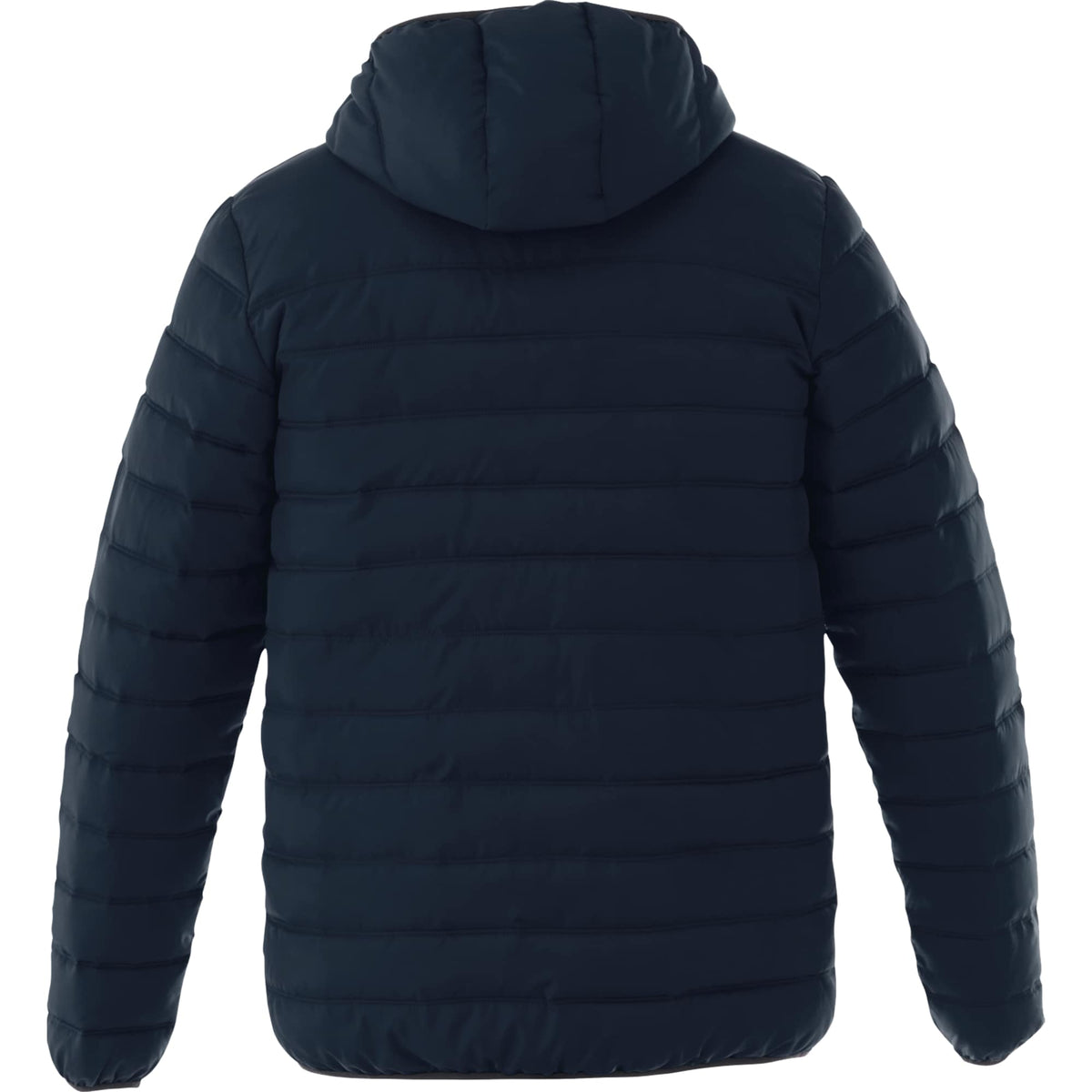 Norquay Hooded Puffer Jacket for Men Embroidery - Navy - Back Flat