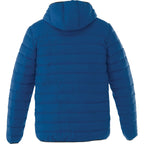 Norquay Hooded Puffer Jacket for Men Embroidery - New Royal - Back Flat