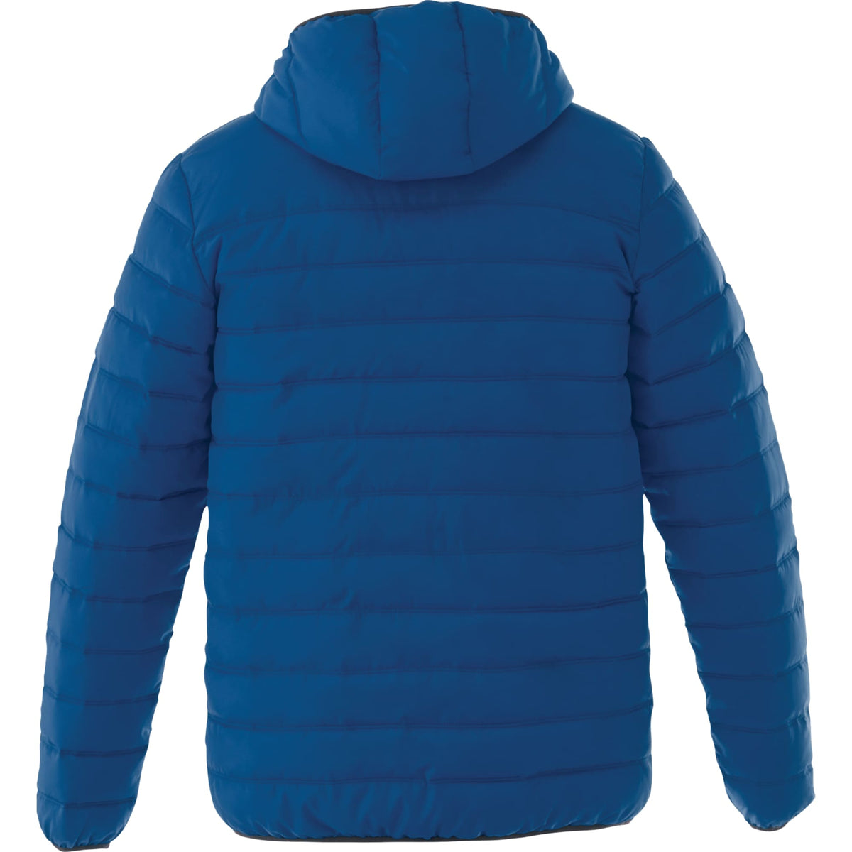 Norquay Hooded Puffer Jacket for Men Embroidery - New Royal - Back Flat