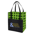 Northwoods Laminated Non-Woven Tote Bag, Recycled - Green - Colorbrite