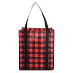 Northwoods Laminated Non-Woven Tote Bag, Recycled - Red - Back