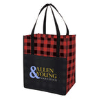 Northwoods Laminated Non-Woven Tote Bag, Recycled - Red - Colorbrite