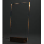 Note Brite LED Acrylic Dry Erase Board with Stand Full Color - Clear - Left Angle 3
