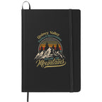 Notebook with Snap Elastic Closure, 5 x 7 Inches - Black - Front