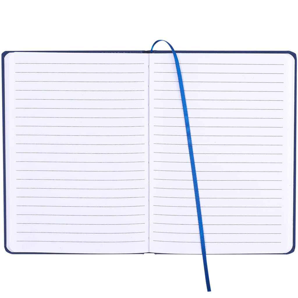 Notebook with Snap Elastic Closure, 5 x 7 Inches Full Color - Blue - Front 2