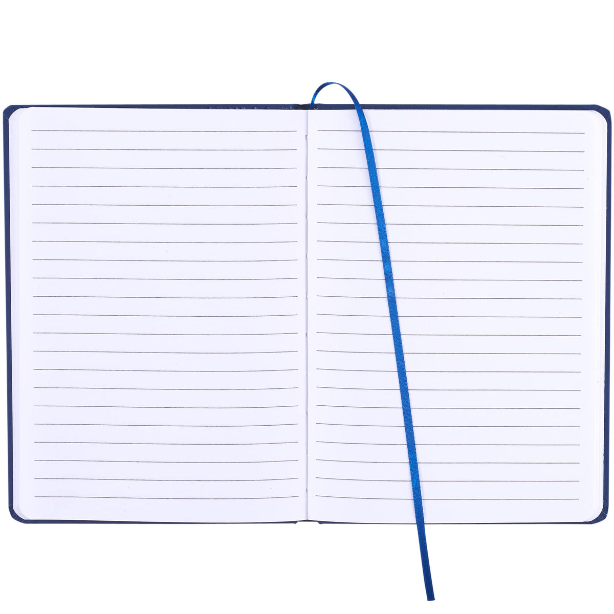 Notebook with Snap Elastic Closure, 5 x 7 Inches Full Color - Blue - Front 2