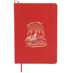 Notebook with Snap Elastic Closure, 5 x 7 Inches - RED - Front