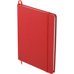 Notebook with Snap Elastic Closure, 5 x 7 Inches - RED - Left Angle 2