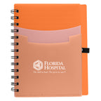 Notebook with Three Pockets - Orange - Silk Screen