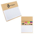 Notepad and Organizer for the Desktop - Natural - Silk Screen