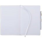 Nova Hardcover Journal and Square Pen Set, 5.5 x 8.5 Inches Full Color - White - Front 3