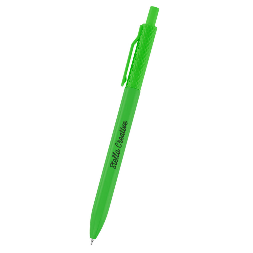Novi Gel Pen in Recycled ABS Full Color - Lime Green - Silk Screen