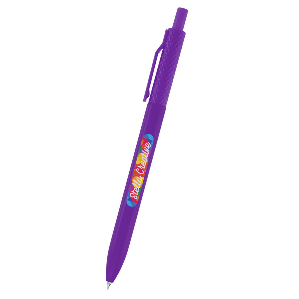 Novi Gel Pen in Recycled ABS Full Color - Purple - Full Color
