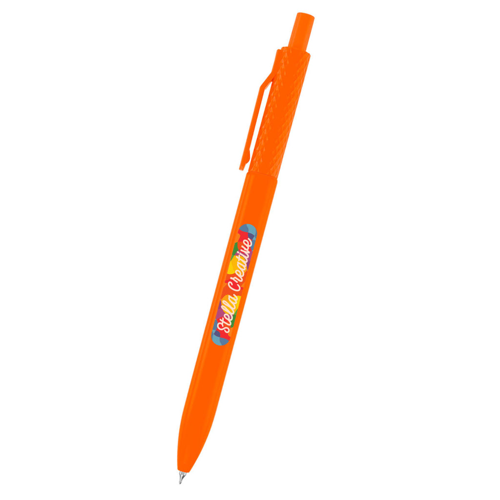 Novi Gel Pen in Recycled ABS - Orange - Full Color
