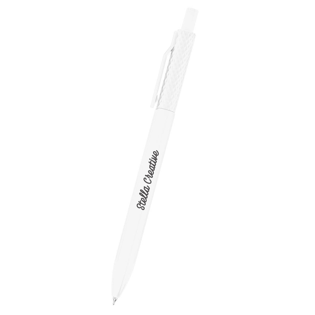 Novi Gel Pen in Recycled ABS - White - Silk Screen