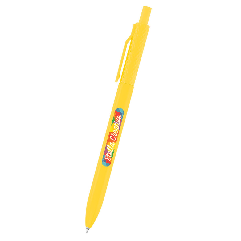 Novi Gel Pen in Recycled ABS - Yellow - Full Color