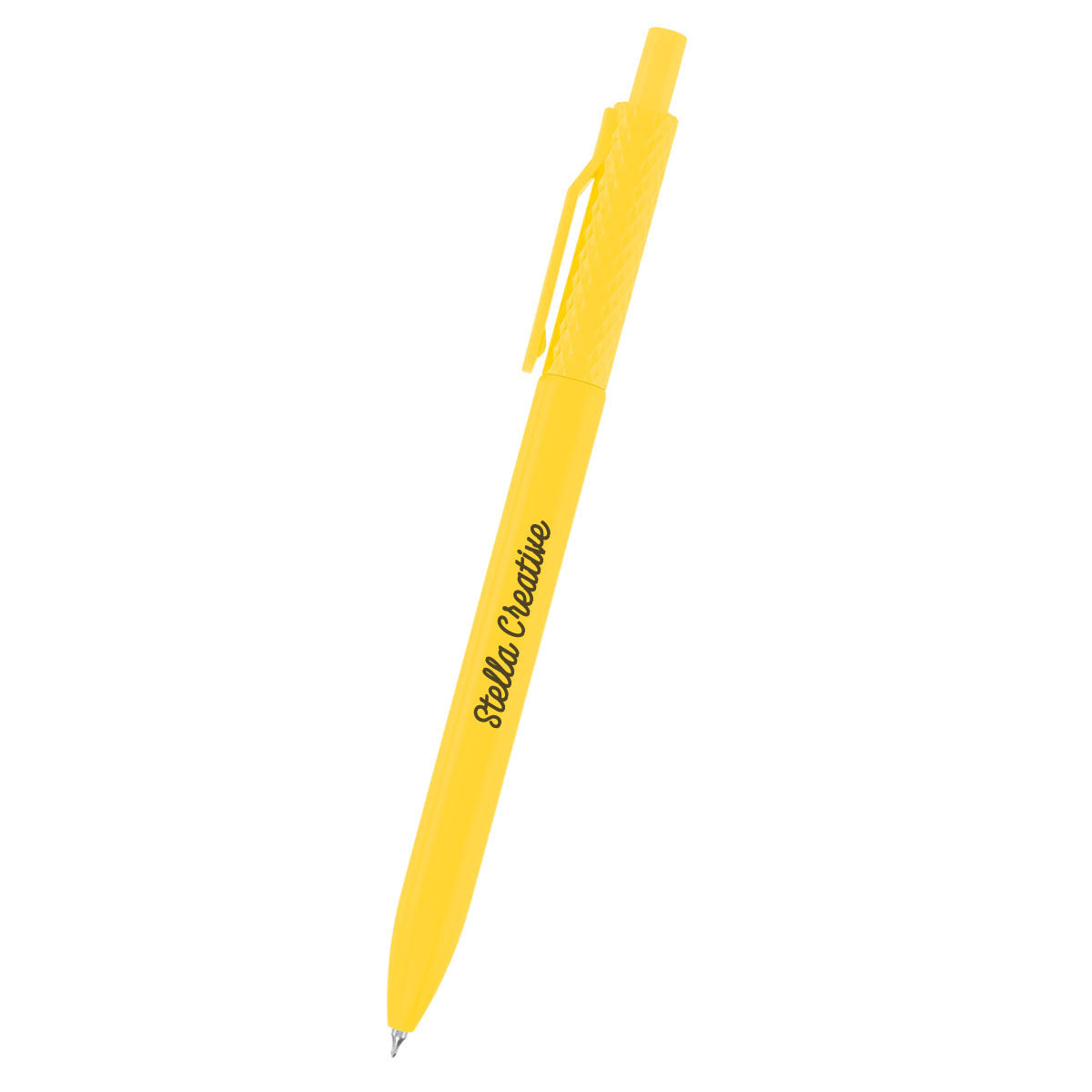 Novi Gel Pen in Recycled ABS - Yellow - Silk Screen