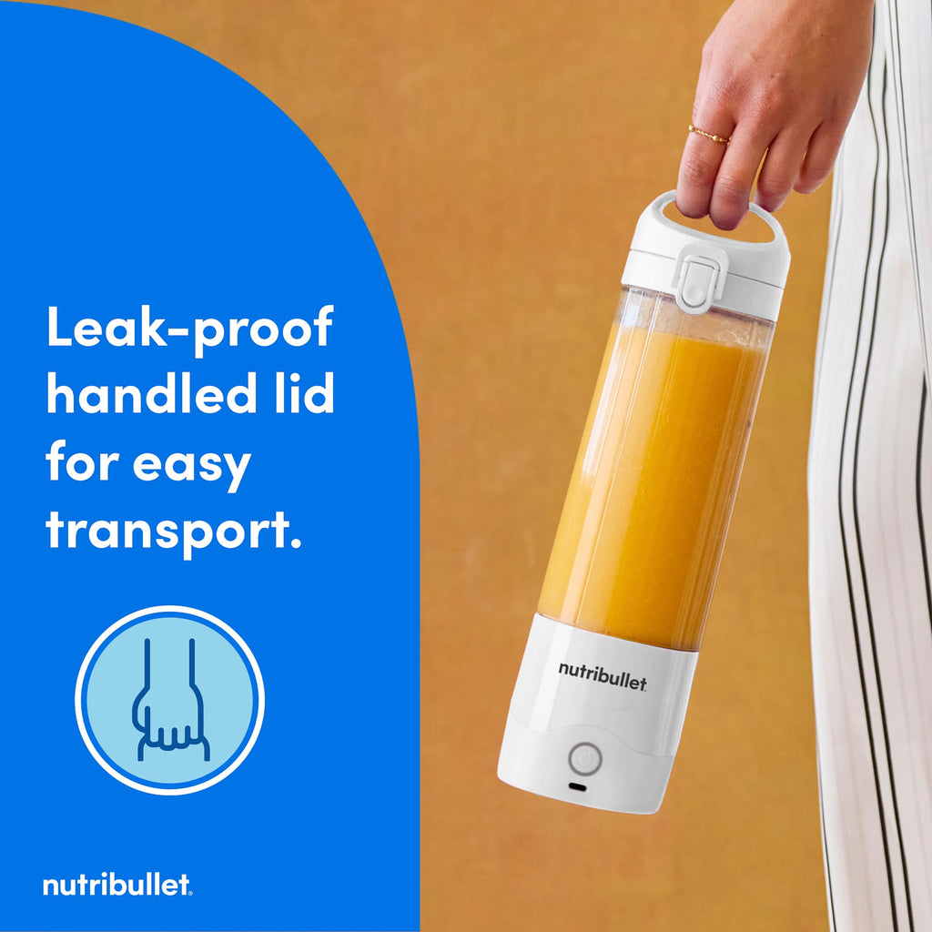 nutribullet Portable Rechargeable Blender - White - Front Detail 3