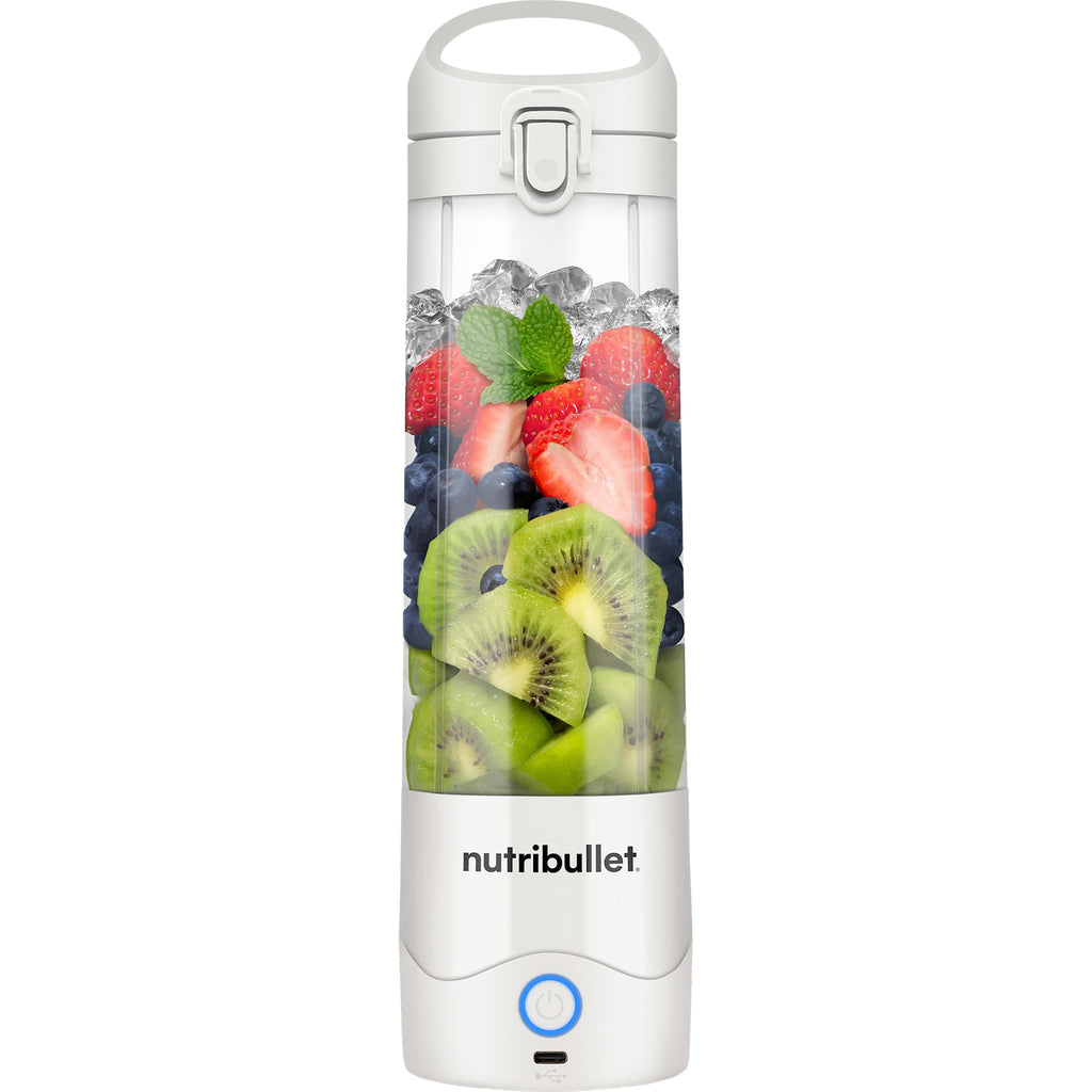 nutribullet Portable Rechargeable Blender - White - Side Propped