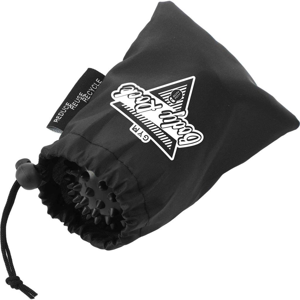 Oasis Massage Ball Set with Pouch, 2 Pieces - Black - Right Angle 2