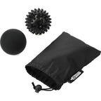 Oasis Massage Ball Set with Pouch, 2 Pieces Full Color - Black - Right Angle 3