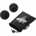 Oasis Massage Ball Set with Pouch, 2 Pieces Full Color - Black - Right Angle