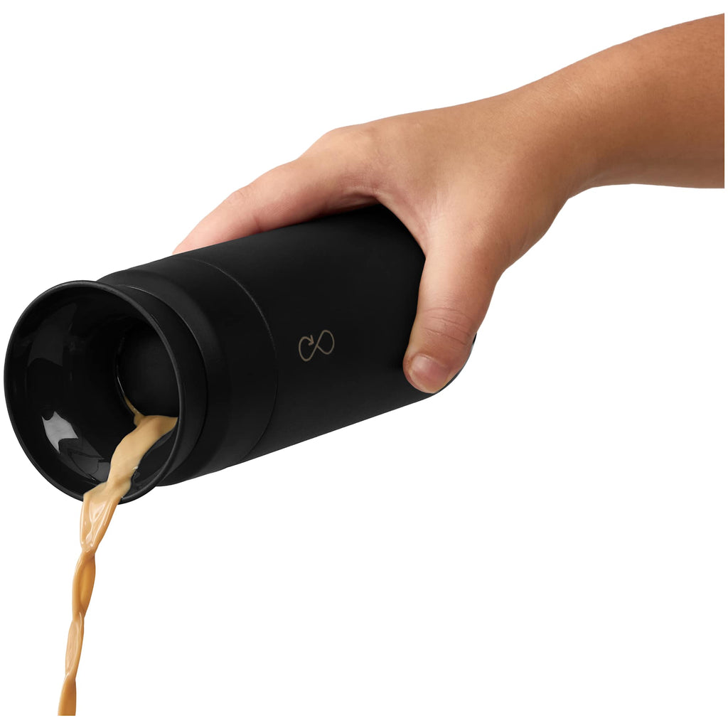 Ocean Bottle Brew Coffee Flask, 12 oz - Black - Right Angle Lifestyle 2