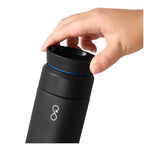 Ocean Bottle Brew Coffee Flask, 12 oz Full Color - Black - Right Angle Lifestyle