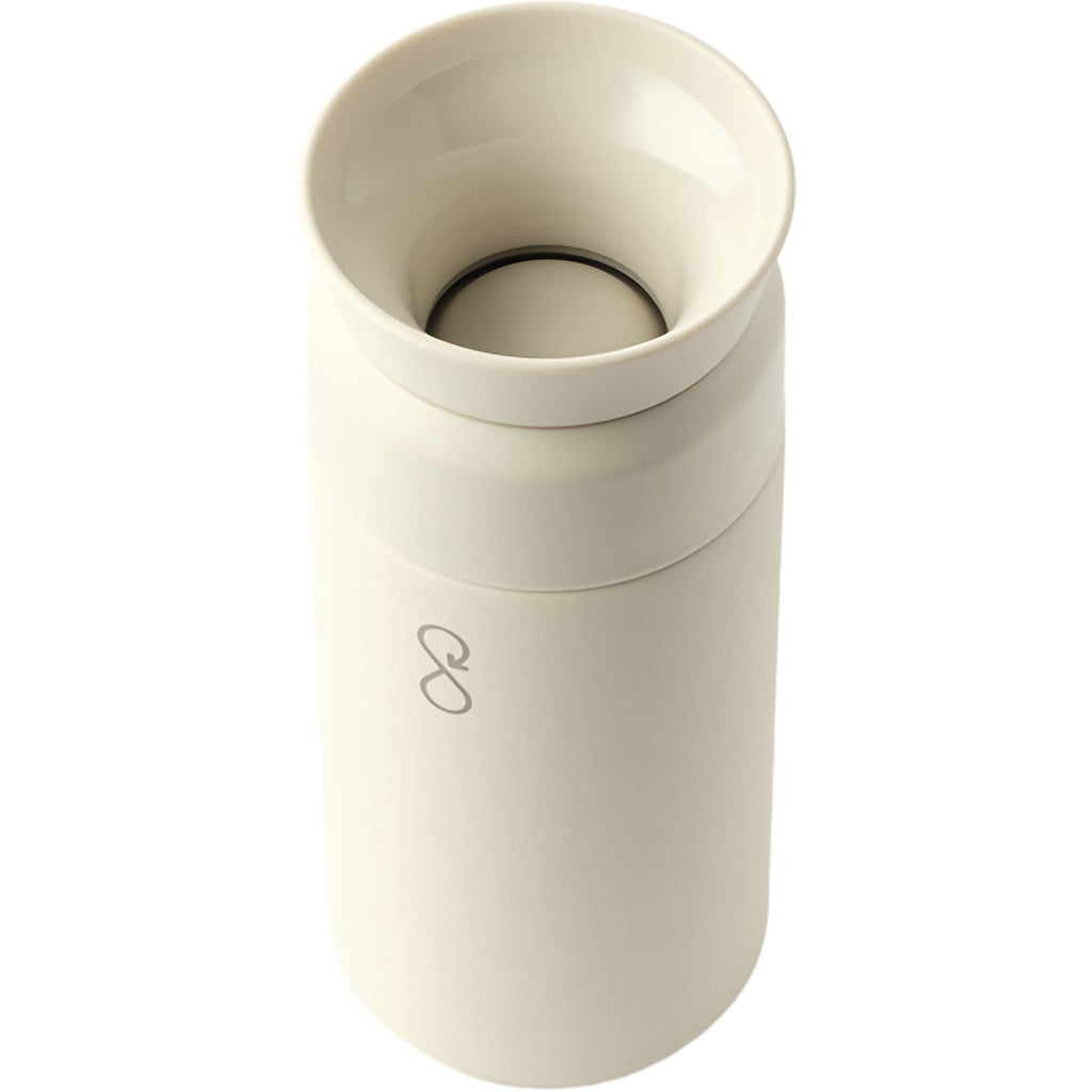 Ocean Bottle Brew Coffee Flask, 12 oz - Sand - Top