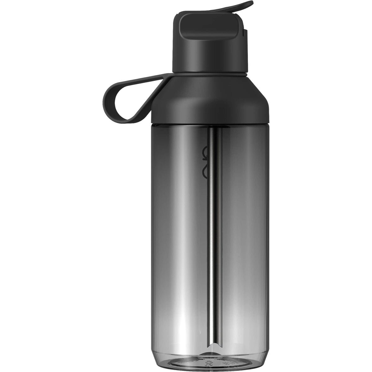 Ocean Bottle GO Clear Flip Straw Bottle, 24 oz - Black - Photo 2