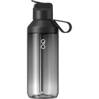 Ocean Bottle GO Clear Flip Straw Bottle, 24 oz Full Color - Black - Photo 3