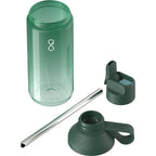 Ocean Bottle GO Clear Flip Straw Bottle, 24 oz Full Color - Green - Photo 5