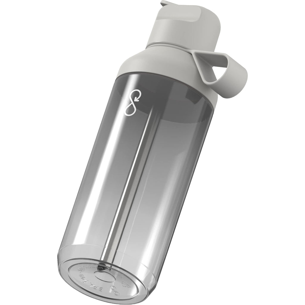 Ocean Bottle GO Clear Flip Straw Bottle, 24 oz - Gray - Photo 5