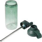 Ocean Bottle GO Clear Flip Straw Bottle, 24 oz - Green - Photo 10