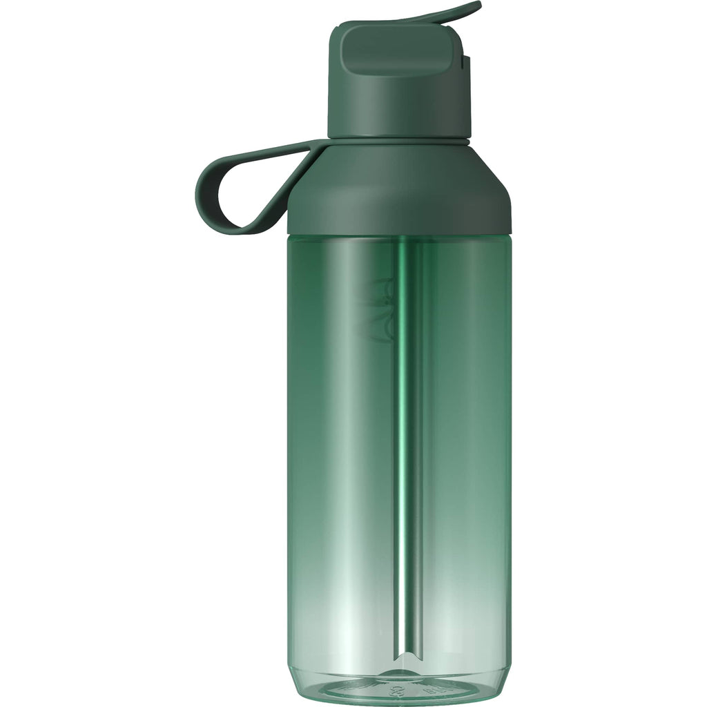 Ocean Bottle GO Clear Flip Straw Bottle, 24 oz - Green - Photo 2