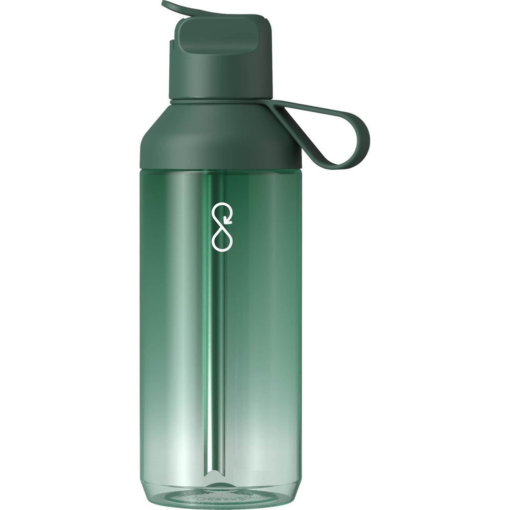 Ocean Bottle GO Clear Flip Straw Bottle, 24 oz - Green - Photo 4