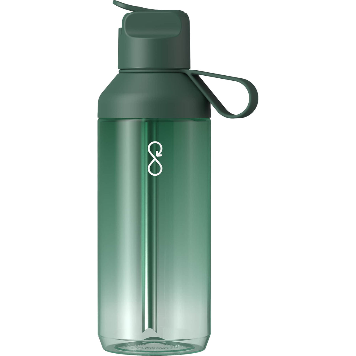Ocean Bottle GO Clear Flip Straw Bottle, 24 oz - Green - Photo 4
