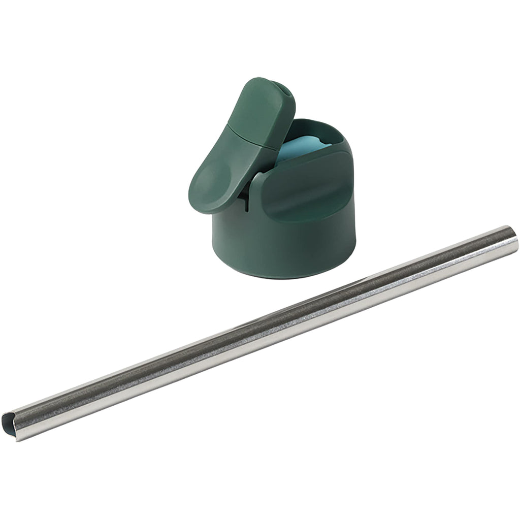 Ocean Bottle GO Clear Flip Straw Bottle, 24 oz - Green - Photo 9