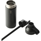 Ocean Bottle GO Insulated Straw Bottle, 17 oz - Black - Top 2