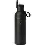 Ocean Bottle GO Insulated Straw Bottle, 17 oz Full Color - Black - Back