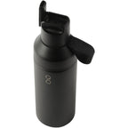 Ocean Bottle GO Insulated Straw Bottle, 17 oz Laser Engraving - Black - Top