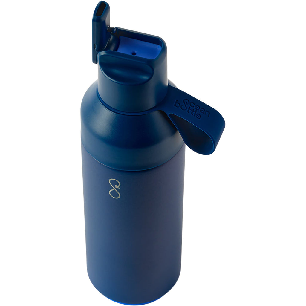 Ocean Bottle GO Insulated Straw Bottle, 17 oz Laser Engraving - OceanBL - Top