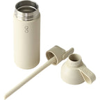 Ocean Bottle GO Insulated Straw Bottle, 17 oz - Sand - Top